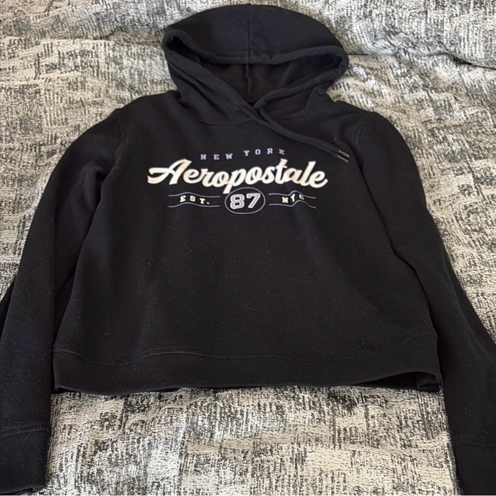 Aeropostale Black Hoodie Size Medium